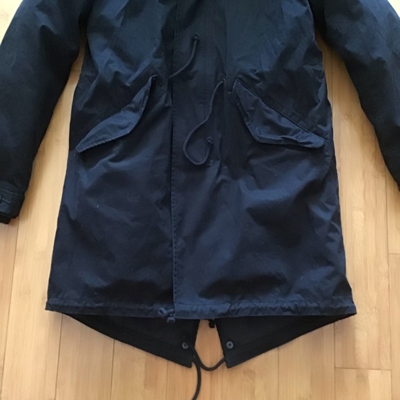 NWOT Community Military Autonomy Fishtail Parka Black - Picture 5 of 14